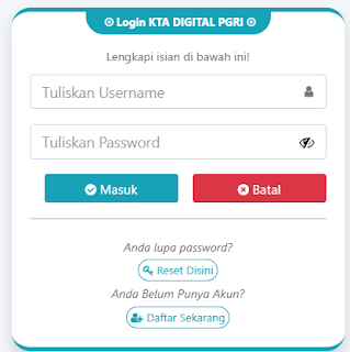 Register PGRI Bantul - Persatuan Guru Republik Indonesia Cabang Kabupaten Bantul